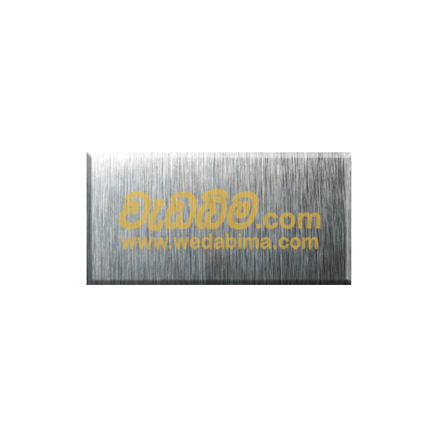 Cover image for 4mm 12 1/2x4 Inch Single Side Brush Silver Aluminium Composite Panel