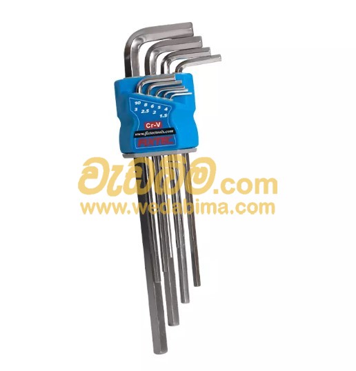 Cover image for 9Pcs Long Arm Hex Key