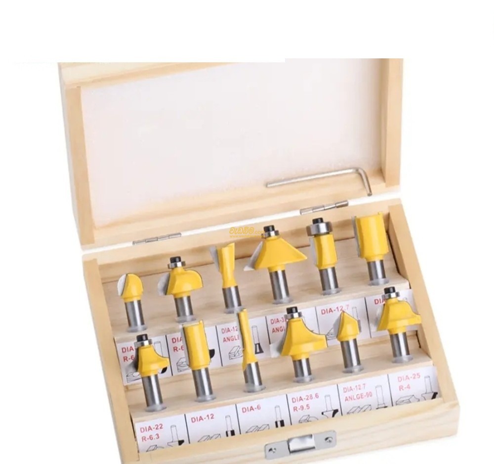 12Pcs 8mm Shank Router Bit (Wood)