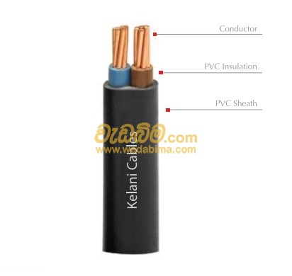 Cover image for 1/1.38mm Cu/PVC/PVC Two Core 100m Fire Sheild Kelani Cables