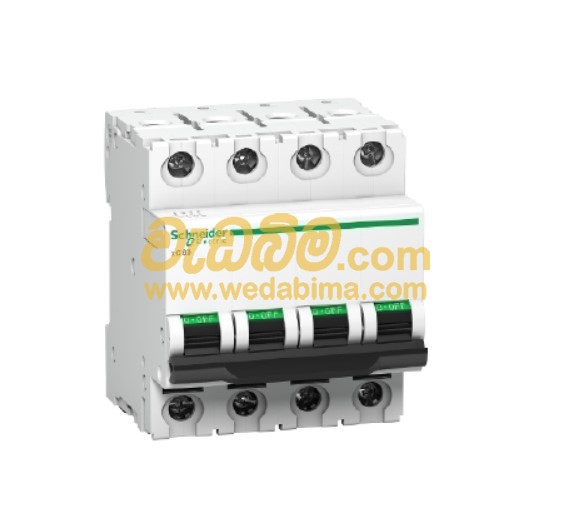 Cover image for 4 Pole - 06A Schneider Miniature Circuit Breaker