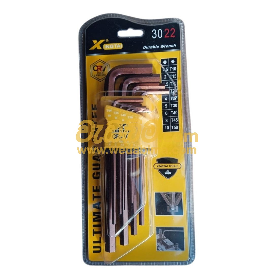 9 Pcs Hex Key Set