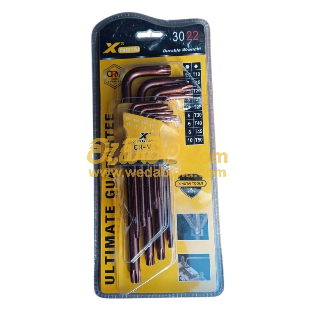 9 Pcs Torx Hex Key Set