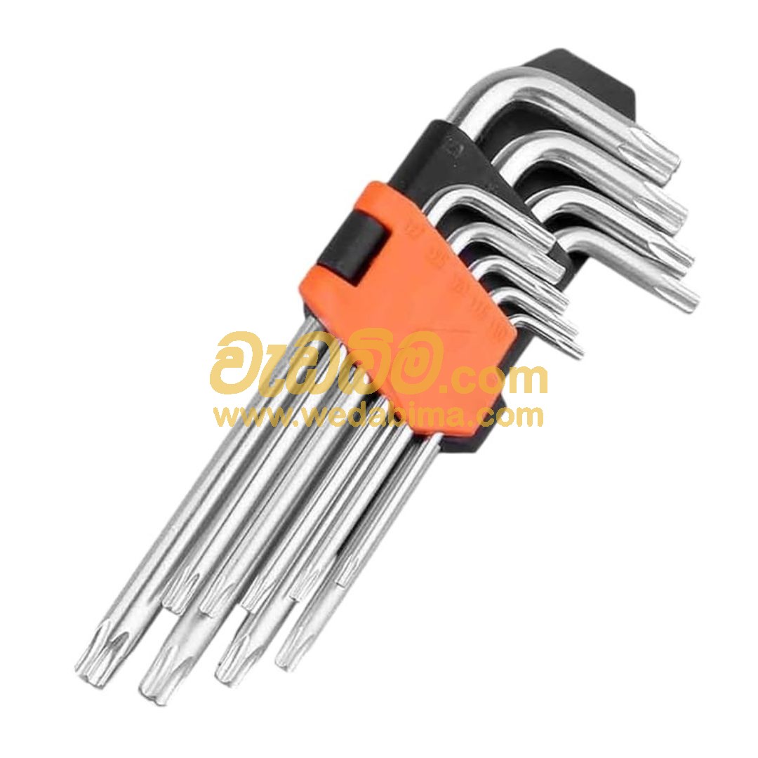 Cover image for 9Pcs Middle Allen key Hex Set