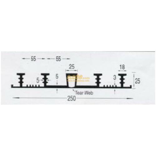 250mm Water Stops for External Expansion Joints