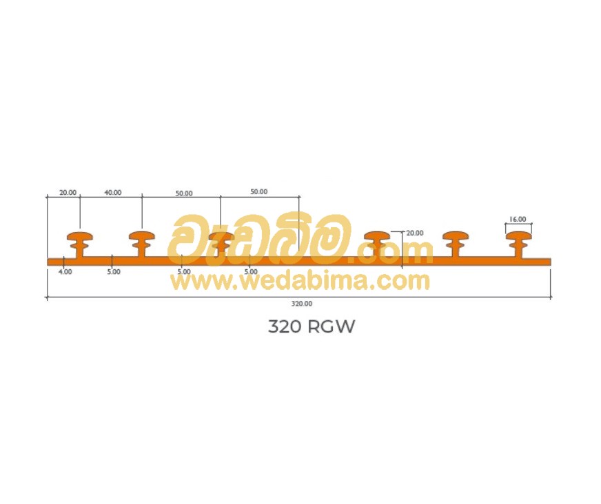 320mm Water Stops for External Construction Joints