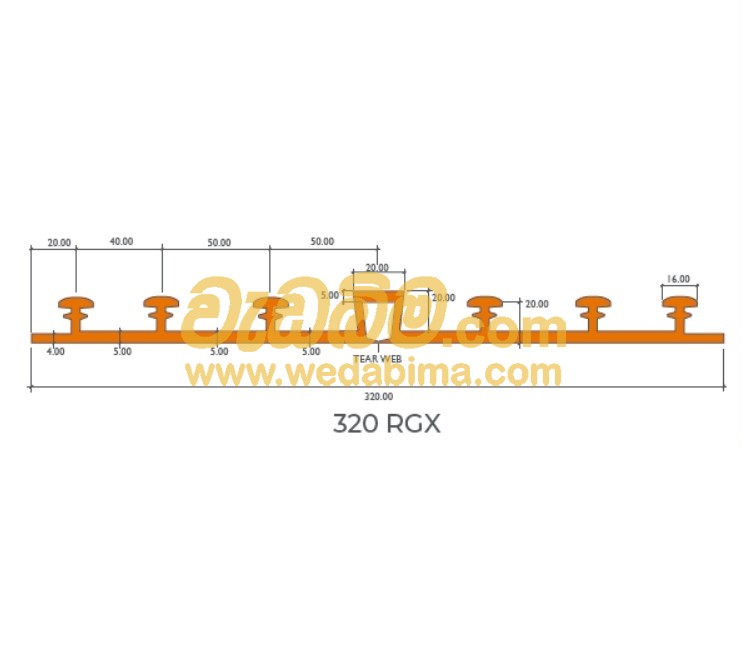 320mm Water Bar for External Expansion Joints